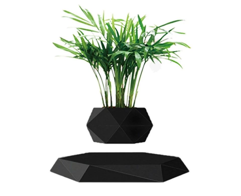 Novelty Levitation Desktop Flowerpot, Geometric Suspended Planter, Home Office Decoration