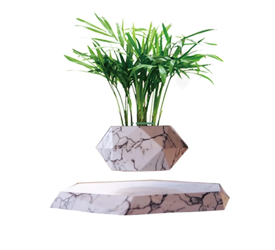 Novelty Levitation Desktop Flowerpot, Geometric Suspended Planter, Home Office Decoration