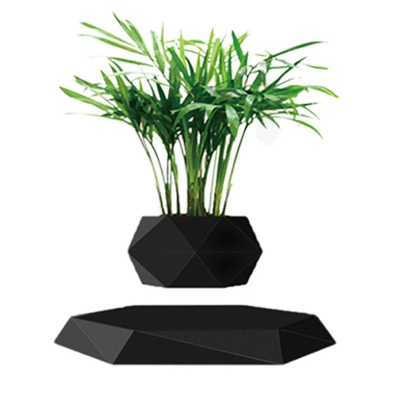 Novelty Levitation Desktop Flowerpot, Geometric Suspended Planter, Home Office Decoration