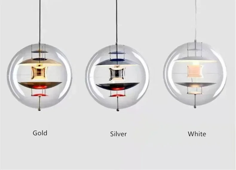 Nordic Danish Acrylic Planet Chandelier LED Pendant Light for Modern Kitchen Dining